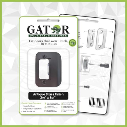 Gator Door Strike Plate 2-1/4" Latch Restorer, Oil Rubbed Bronze, 1-Pack - color: Oil Rubbed Bronze