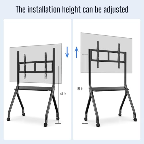 55''-65'' Smart Board Stand, 4K UHD Interactive Touchscreen Whiteboard, Android14 Wireless Smartboard for Classroom Home Office Studio - size: 55"-65"