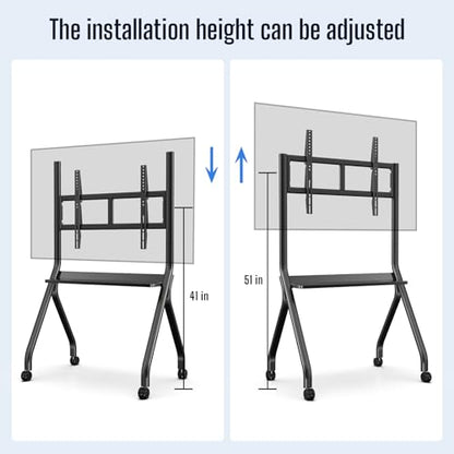 55''-65'' Smart Board Stand, 4K UHD Interactive Touchscreen Whiteboard, Android14 Wireless Smartboard for Classroom Home Office Studio - size: 55"-65"