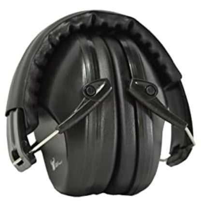 G & F Products Earmuff hearing protection with low profile passive folding design 26dB NRR and reduces up to 125dB - color: Pink, Black, Army Green – 3 Pack