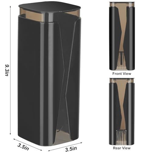 Cup Dispenser, Water Cooler Cup Holder Fit 3oz-6oz Disposable Cups - color: Black