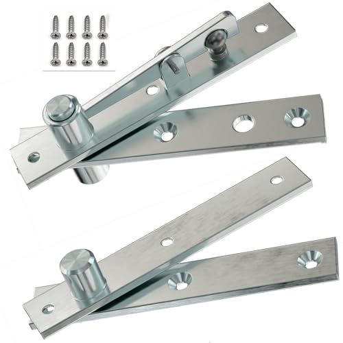 Door Pivot Hinges Heavy Duty for Wood Doors, 360 Degree Hidden Door Hinge for Secret Door,Stainless Steel Invisible Door Pivot Hinge for Bookshelf