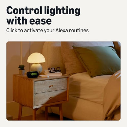 Amazon Basics Smart Dimmer Switch and Remote for Music and Routines, Works with Alexa Only, Compatible Echo Devices Required, Easy Setup, No Wiring Required, Handheld - size: Small