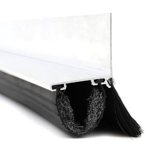 Xcluder X2 Rodent Proof Overhead Sectional Door Seal Kit, 16’4” Wide for 1.5” Thick Doors, Stops Mice, Rats and Weather, Suitable for Residential or Commercial Property Use - size: 1.375 in. x 1.375 in.