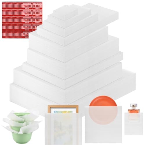 640 Dish Packing Supplies for Moving, 290 Dish Packing Kit(9 Sizes) with 350 Fragile Stickers for Plates Dishes Shipping Storage
