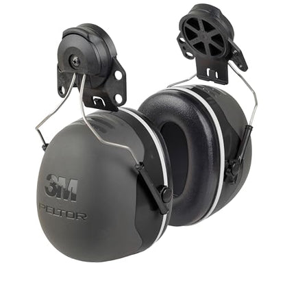 3M PELTOR Ear Muff Hearing Protection, X5 Series, Noise Protection NRR 21 dB, Construction, Manufacturing, Automotive - size: One Size Fits Most, style: Cap Style Hard Hat Attached