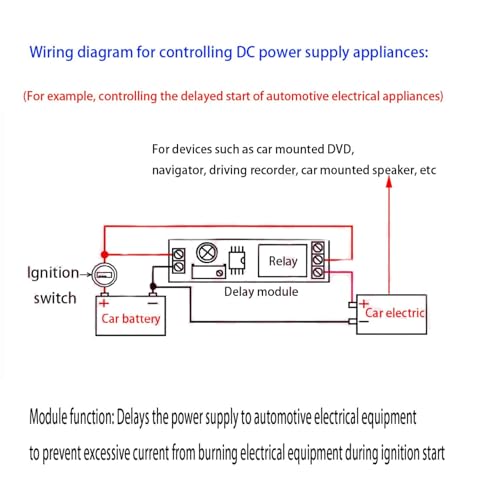 NE555 Adjustable Delay Timer Module, 12V DC