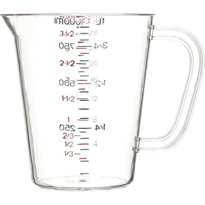 Carlisle FoodService Products 4314307 Commercial Plastic Measuring Cup, 1 Quart, Clear - size: 1 Quart, style: Modern