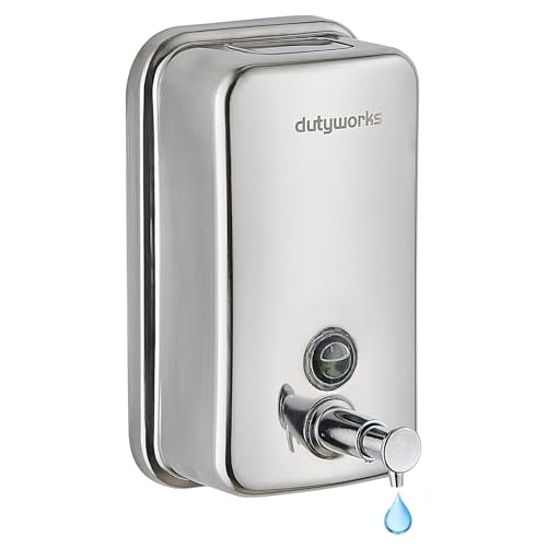 304 Stainless Steel Soap Dispenser Wall Mount, 800 mL - size: 27.05 fl.oz./ 800ml