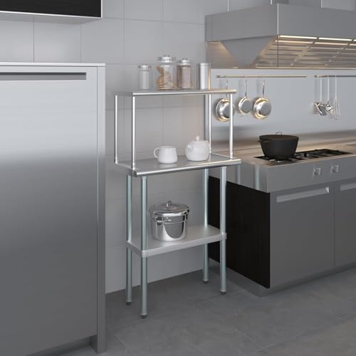 12x24 Single Overshelf for 24" Prep Table, NSF - size: 12"x24"