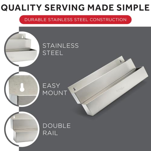 Winco Double Speed Rail, 22-Inch, Stainless Steel - size: 22", style: Double