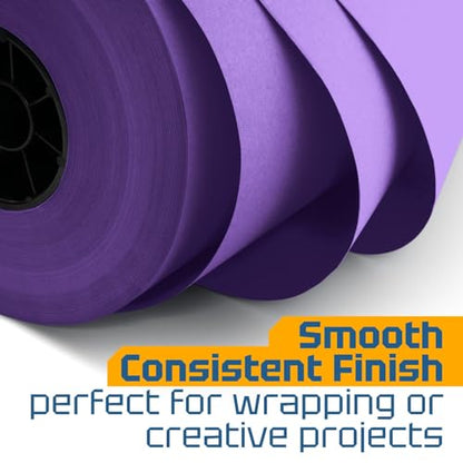 USA Made 18" x 8640" (720 ft) Lilac Kraft Paper Roll, Large Size - color: Lilac, size: 1 Roll