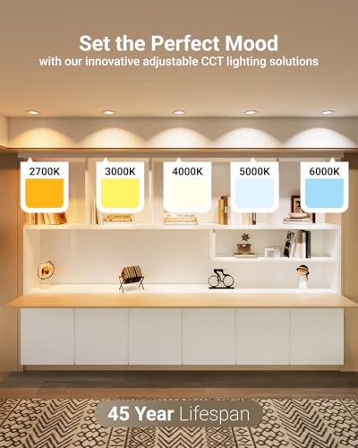Sunco 24 Pack 4 Inch Slim Canless LED Recessed Lights, 10W 5CCT, Dimmable - size: 4"