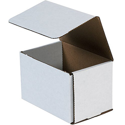 BOX USA White Mailer Boxes 6x4x4 50-Pk Shipping & Packing - size: 6x4x4" 50-Pack White