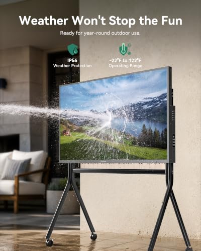 SYLVOX Outdoor TV, 65 inch Smart Waterproof Outdoor TV, 4K UHD Weatherproof - size: 65-inch, style: Deck Pro 3.0