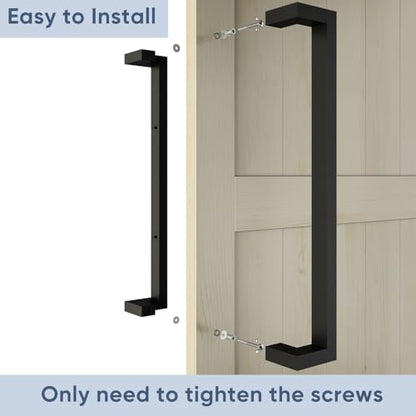 BARNSMITH 24 Inches Commercial Door Handle Pull, Back-to-Back Door Handle