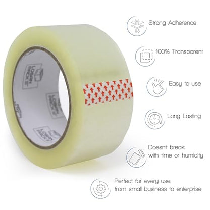 Clear Packing Tape, 36 Rolls Heavy Duty Packaging Tape for Shipping Packaging Moving Sealing, Thicker Clear Packing Tape, 1.88 inches Wide, 110 Yards Per Roll, 3960 Total Yards