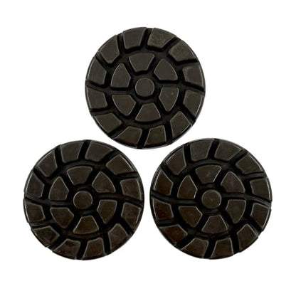 3" Resin Diamond Pads for Polishing Concrete, #50 Grit, 8mm Segment Height - size: #50 Grit