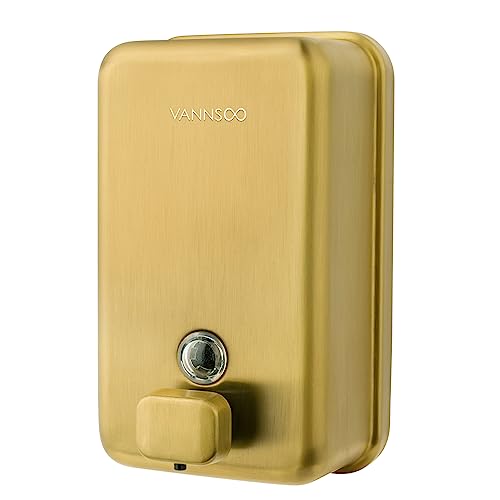 Wall Mounted Commercial Soap Dispenser Bathroom, Vertical Gold - color: Vertical Gold