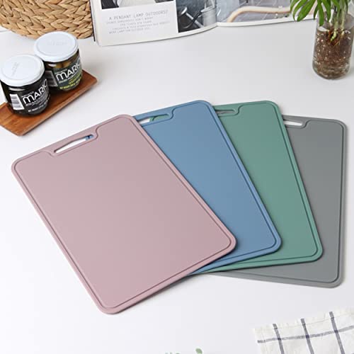 Silicone Cutting Board, 11.8 x 9 In, BPA-Free Flexible Chopping Mat (Grey) - color: Gray, size: 11.8"L x 9"W