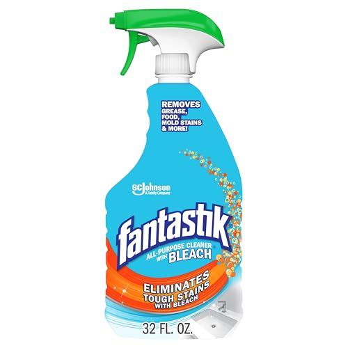 Fantastik All Purpose Cleaner with Bleach, Removes Grease & Mold, 32 oz - size: 32 Fl Oz (Pack of 1), style: All Purpose Cleaner with Bleach