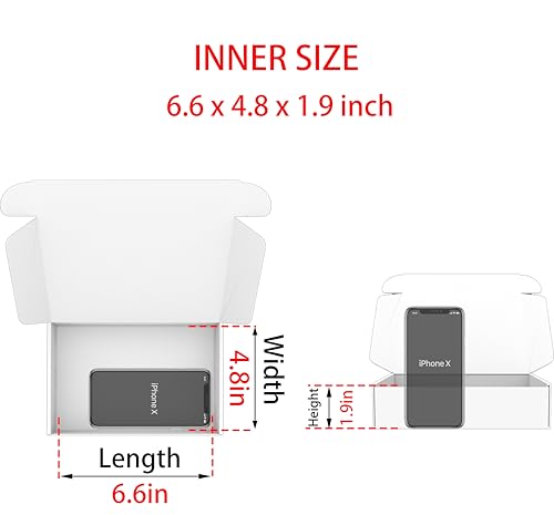 7x5x2 Shipping Boxes Set of 25, Brown Mailer Corrugated Cardboard Box - color: Brown, size: 7"x5"x2"/25-pack
