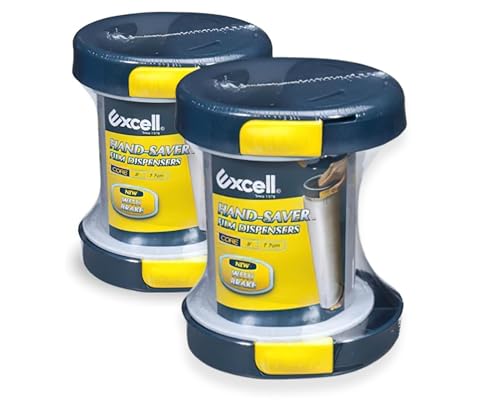 ICO by Excell 2-Pack Hand-Saver Stretch Film Dispenser with Breaks, SF-756 Stretch Wrap Handles, Shrink Wrap Dispenser, Two Pallet Wrap Handels with 3 inch Core, Pack of 2