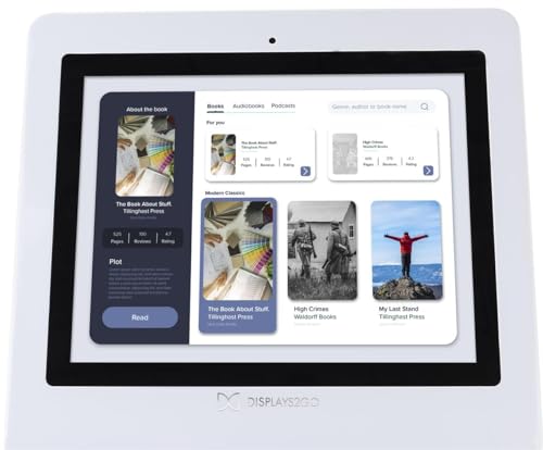 Displays2go 15" Touch Screen Digital Kiosk with Camera