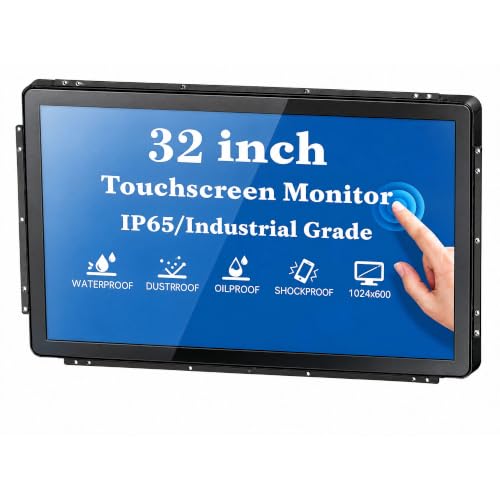 32 Inch 10 Points PCAP Open Frame Touch Screen Waterproof for Kiosk Automation POS Vending and Digital Signage - size: 32
