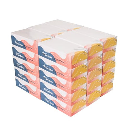 Soft 2-Ply Facial Tissue, White, 130-Count Box | Professional, Gentle and Durable | Great for Bathroom, Office, Business, School (3,900 Tissues, Bulk Pack of 30-Boxes)
