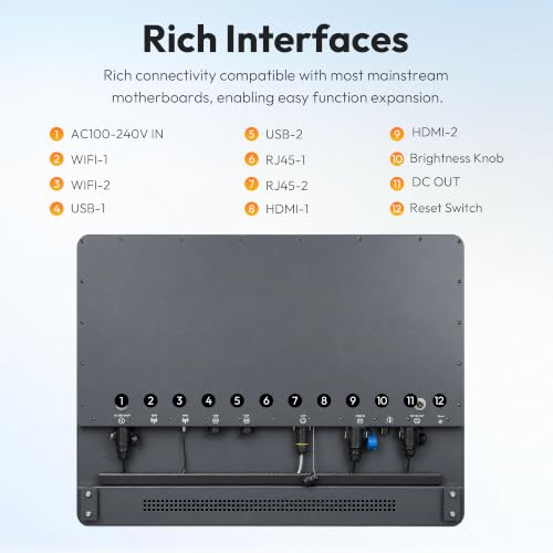 55 Inch Outdoor Digital Signage, 3000 Nits Sun Readable Commercial LCD Advertising Screen, IP66 Waterproof Dustproof, IK10 Vandal & UV Resistant, 24/7 All Weather Kiosk with Remote Content Management - size: 55 Inch New