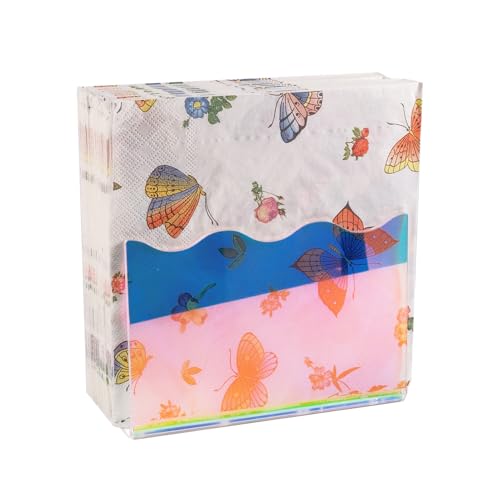Acrylic Napkin Tissue Holder for Table, Paper Dispenser for 5-7inch
