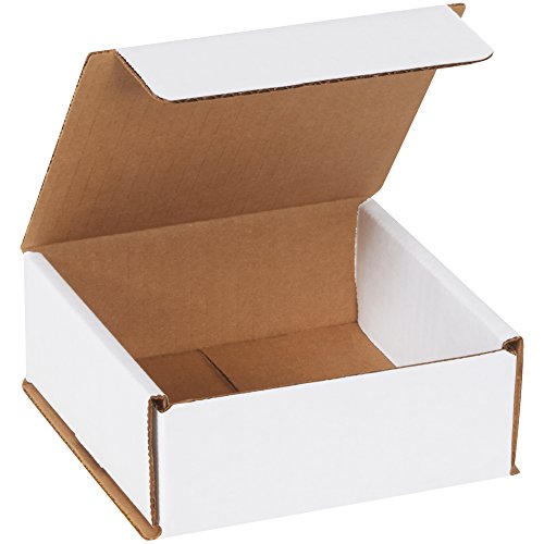 Box USA BM552 5"L x 5"W x 2"H, White (Pack of 50) - size: (025) 5" x 5" x 2", 50-Pack