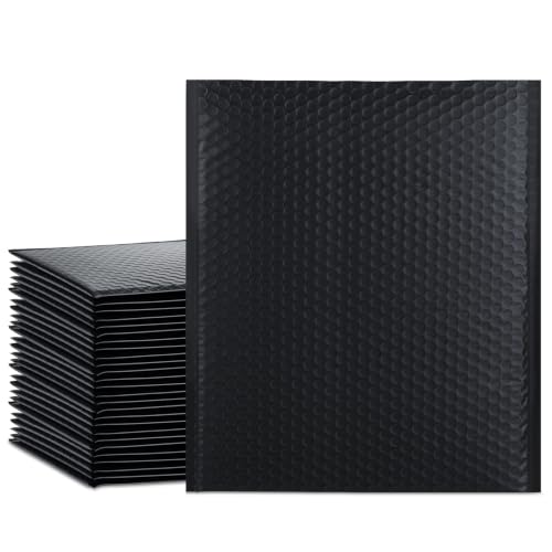 UCGOU Large Bubble Mailers 12x16" 25 Pack Usable Size 12x15" Black Padded - color: Black, size: 12x16" 25PC