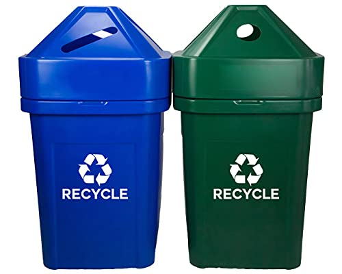 Ignixia Recycle Symbol Sticker Decal to Organize Trash cans/Garbage containers, Recycle Sign Decal Plotter Cut Vinyl Outdoor Recycle Containers (White, 10 X 7) Inches Large (Pack of 01) - color: White (Pack of 01)