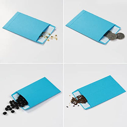 100 Pack Seed Envelopes Self-Adhesive, 3 1/4 x 4 1/2 inches, Colorful - color: Colorful