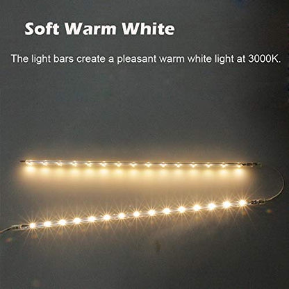 Cefrank Display Lights, 16" LED Light Bar, 4-Pack Linkable Warm White Kit - color: Warm White