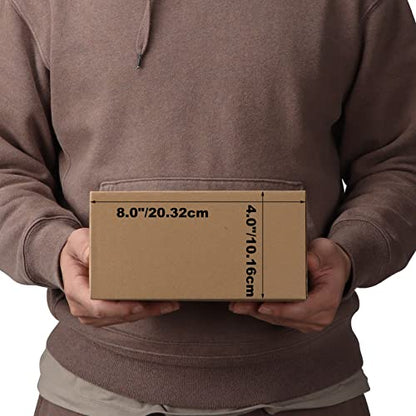 Edenseelake 40 Pack 8x8x4 inches Shipping Boxes Small Cardboard Boxes for Packing, Moving, Mailing, Brown - color: 40 packs（Brown), size: 8x8x4 inch