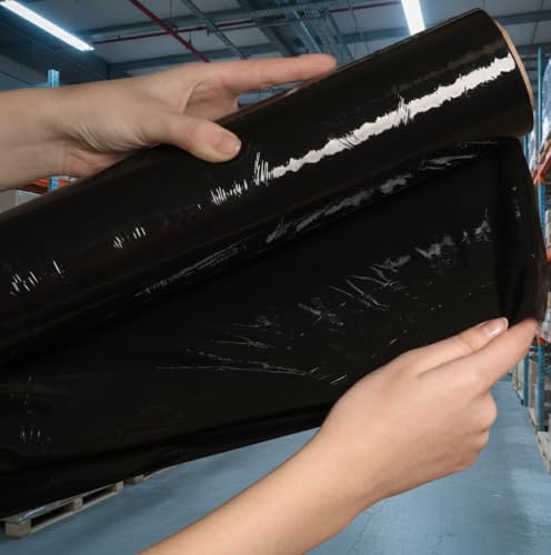 Stretch Film/Wrap, 18" x 1500' x 80G, 1 Roll Cast Black - size: 18" x 1500' x 80G, 1 Rls Cast Black