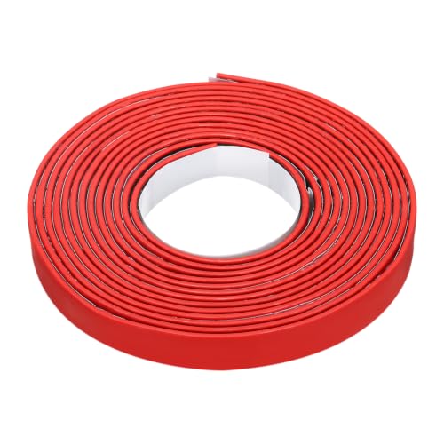 Smoke Fire Seal Strip 9.8Ft 12mm/0.47" Wx 2mm/0.08" T Red - color: Red, size: 9.8FT x 12mm / 0.47" W x 2mm / 0.08" T