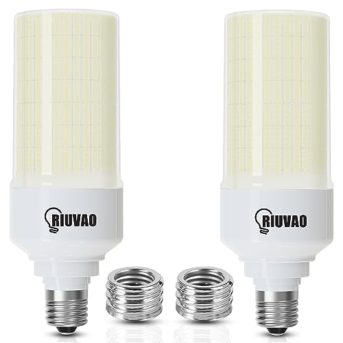 2-Pack 80W Led Corn Light Bulb,800W Equivalent 5000K Daylight 12000 High Lumen Super Bright E26/E39 Base Led Bulbs, Replace Metal HID CFL Leds Corn Bulb for Outdoor Indoor Commercial led Lighting - color: 80w White Light