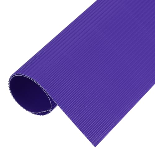 MECCANIXITY Corrugated Paper Sheets 5pcs 12x8inch Dark Purple - color: Dark Purple, size: 12inch x 8inch