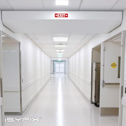iSYFIX Exit Signs, 6 Pack, 12x4 Inch, Right & Left Arrow - color: Plastic Right&Left, size: 6 Pk 12x4