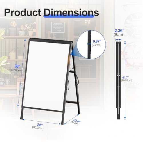 24×36 Inch Slide-in Folding A-Frame Sign Holder (Frame Only)