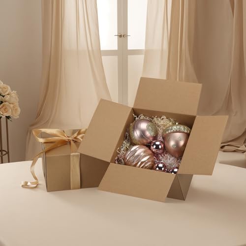CRUGLA 40 Packs 7x7x5 Shipping Boxes, Brown Mailing Boxes - size: 7x7x5 Inch