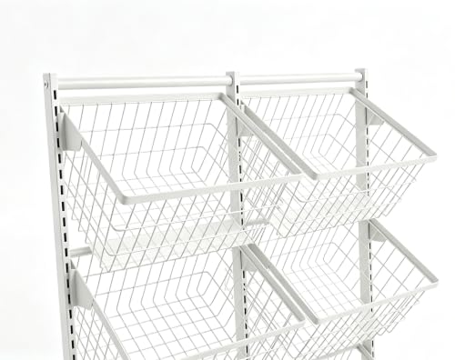 Store Snack Rack Display Stand, Multifunctional Retail Display Racks, White - color: White