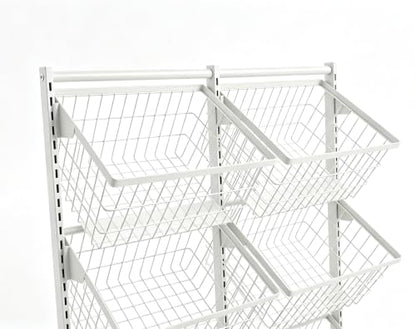Store Snack Rack Display Stand, Multifunctional Retail Display Racks, White - color: White