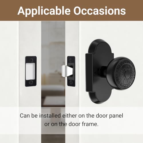 Deadbolt Restorer Strike Plate 1" x 2-1/4", Narrow Side and Large Hole - color: Matte Black, size: Small: 2-1/4" x 1"
