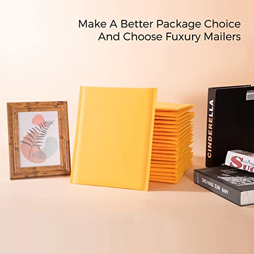 Fuxury Kraft Bubble Mailers 8.5x12 Inch Self Seal Padded Envelopes 25 Pack - color: Yellow, size: 8.5x12" 25PC