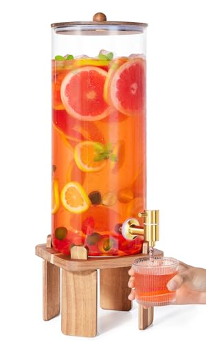 2 Gallon Large Drink Dispenser for Parties,Beverage Dispenser with Stand - size: 2 gallon